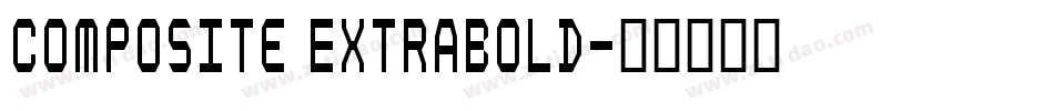 Composite ExtraBold字体转换